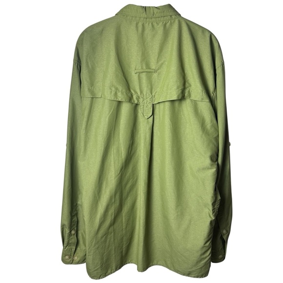 Exofficio Moss Green Buttonup Outdoors Camping Hiking Fishing Men’s XL - Picture 6 of 12
